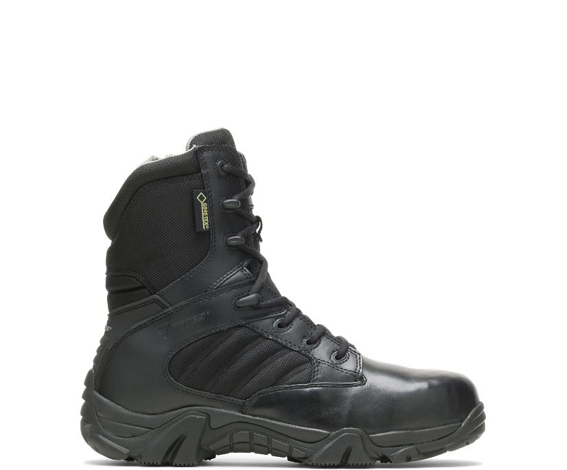 BATES BOOTS | MEN'S GX-8 COMPOSITE TOE SIDE ZIP BOOT WITH GORE-TEX-BLACK