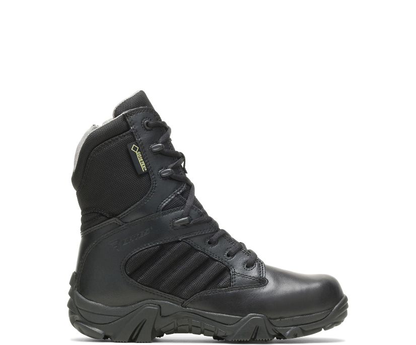 BATES BOOTS | WOMEN'S GX-8 SIDE ZIP BOOT WITH GORE-TEX-BLACK