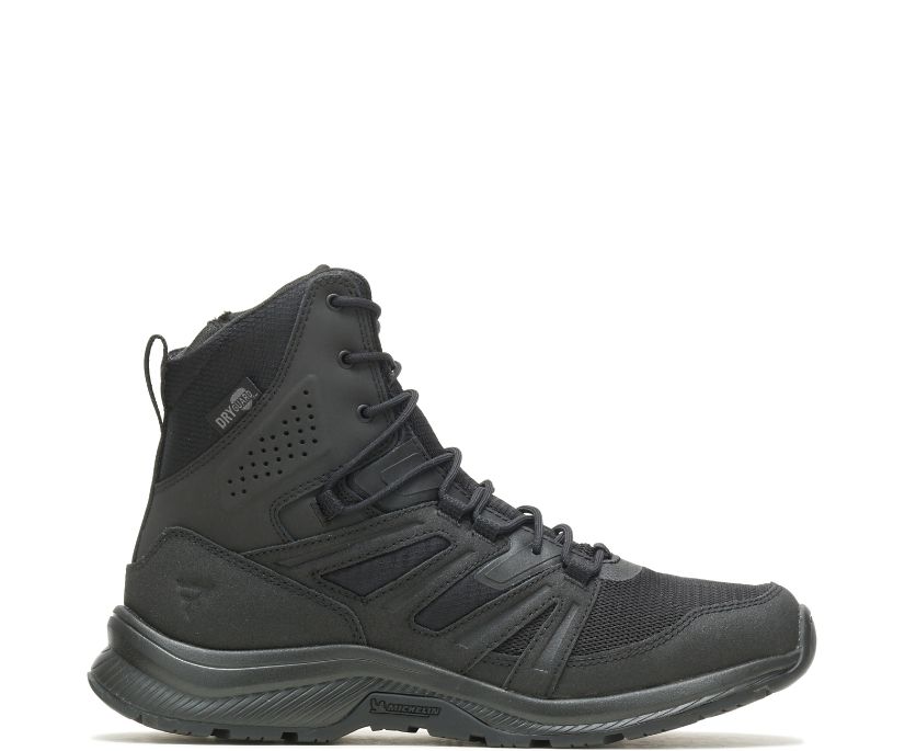 BATES BOOTS | MEN'S RALLYFORCE TALL SIDE ZIP DRYGUARD-BLACK