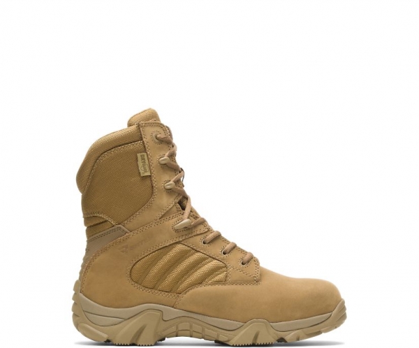 BATES BOOTS | MEN'S GX-8 WATERPROOF COMPOSITE TOE SIDE ZIP-COYOTE